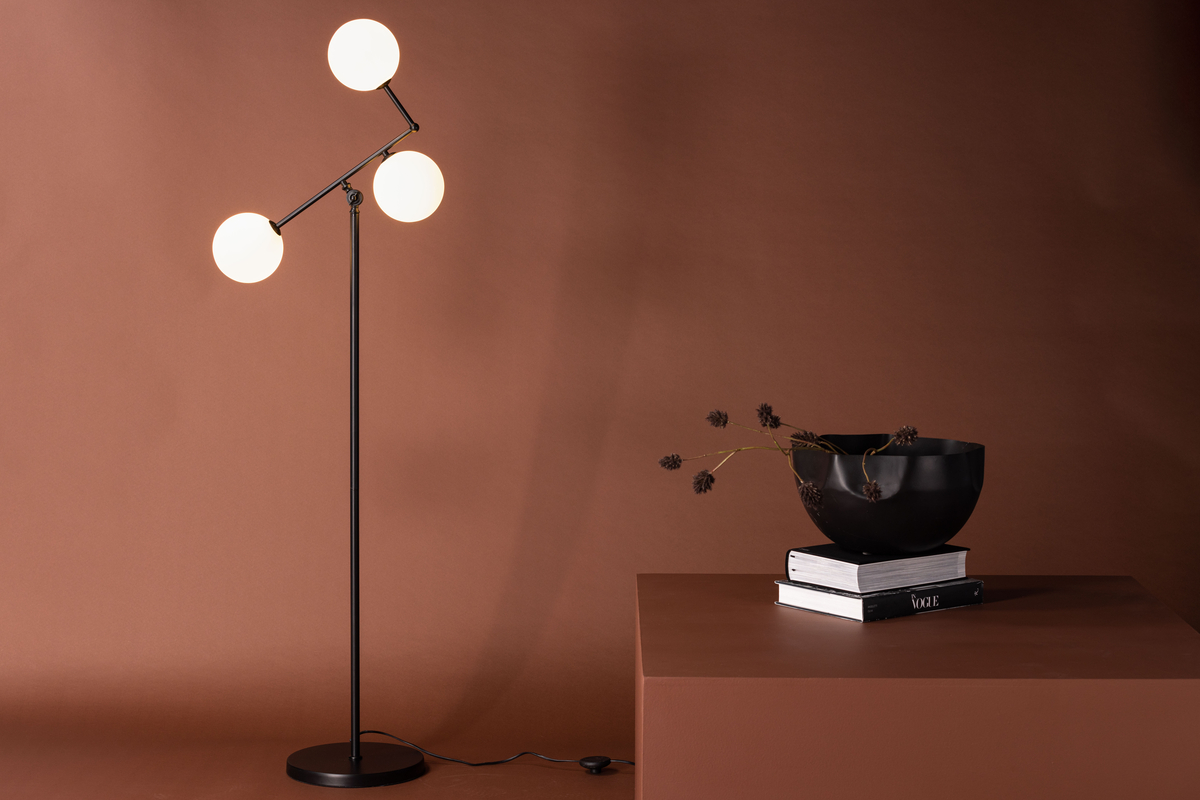 Vloerlamp 'Kinnekulle' - Zwart