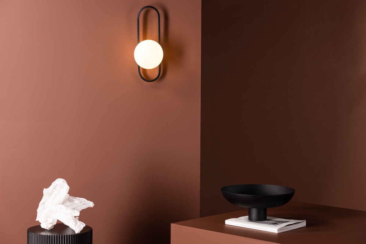 Wandlamp 'Agunnaryd' - Wit/Zwart
