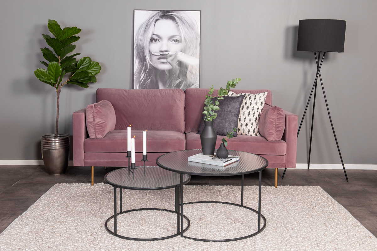 Bank 'Bjelland' 3-zits - Roze