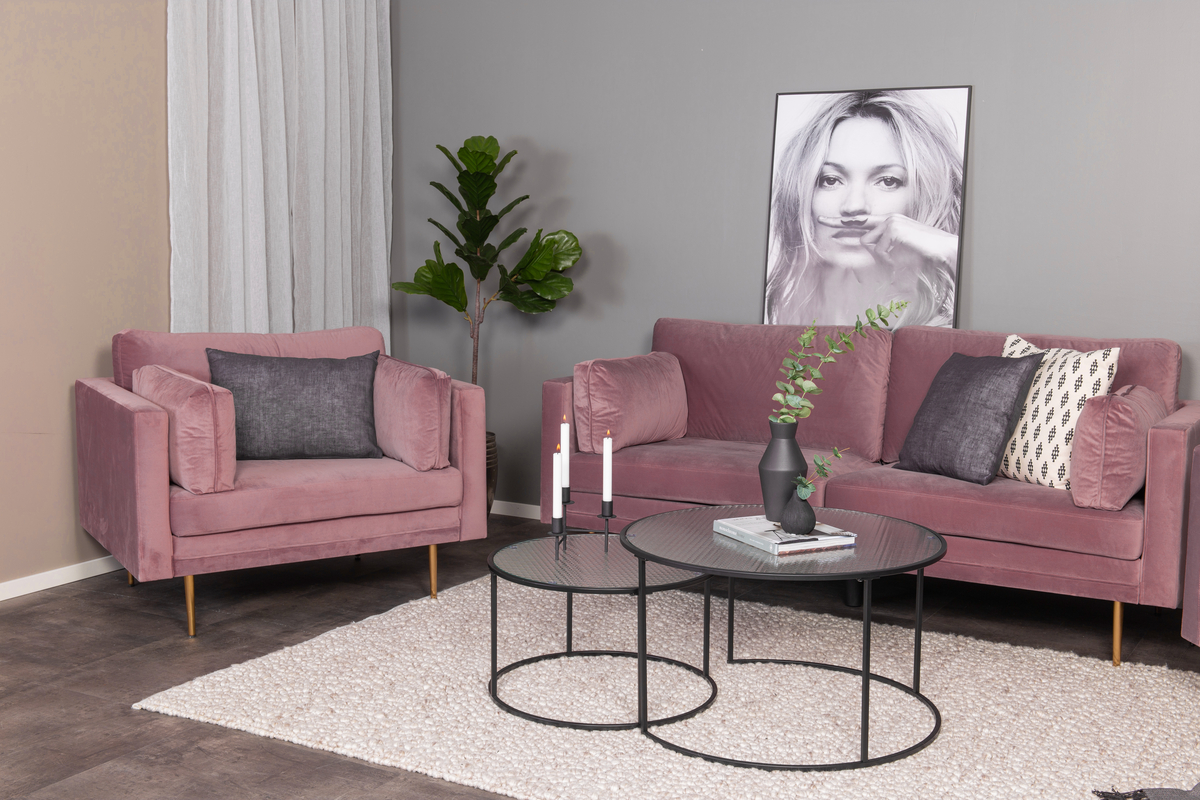 Bank 'Bjelland' 3-zits - Roze
