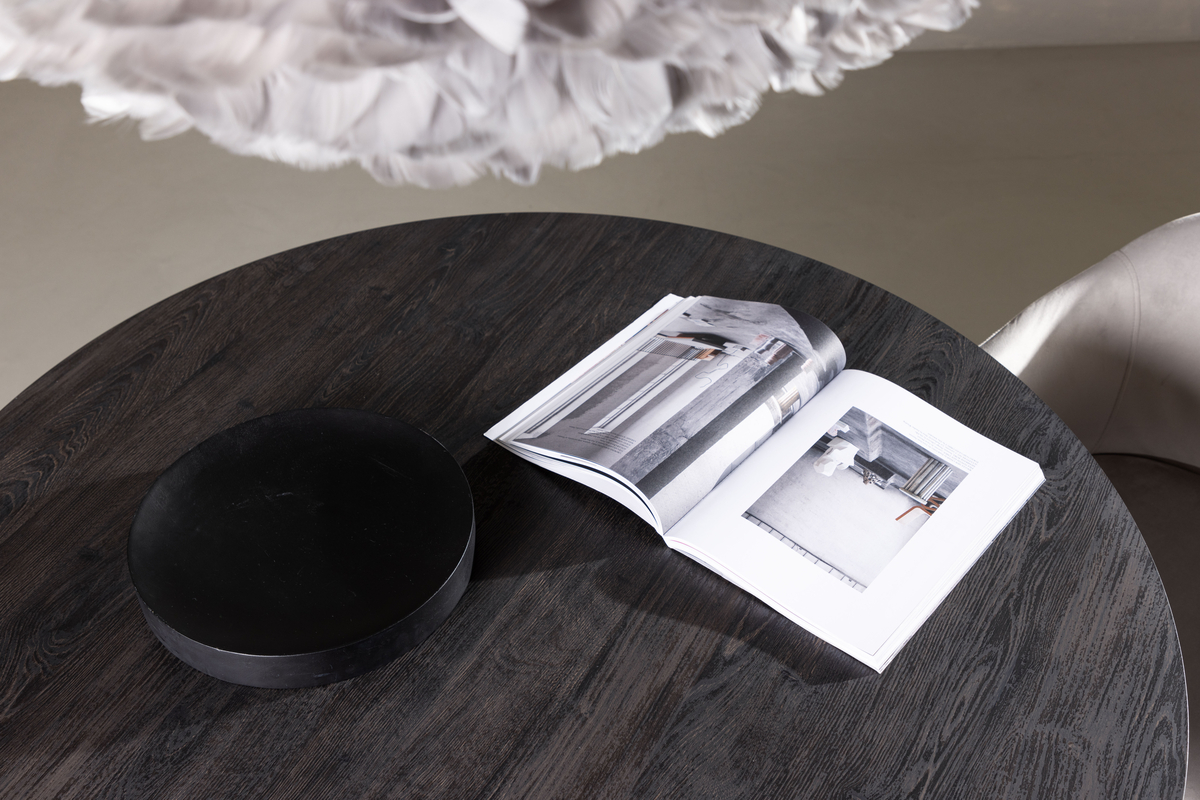 Eettafel 'Lisa' Rond 120cm - Zwart