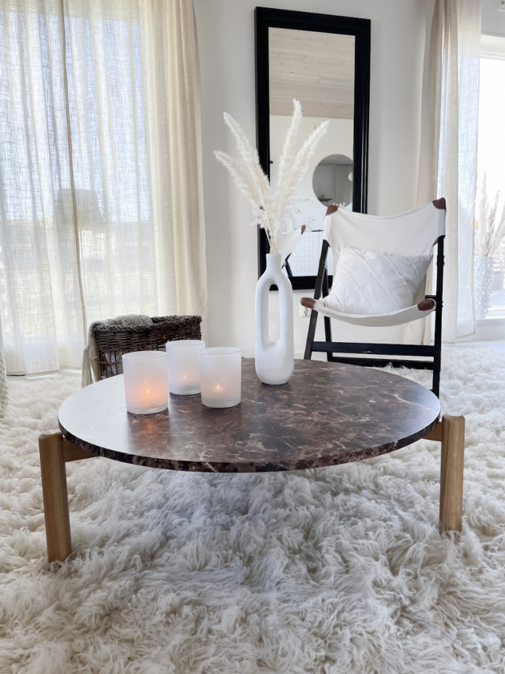 Salontafel 'Marble' L - Bruin