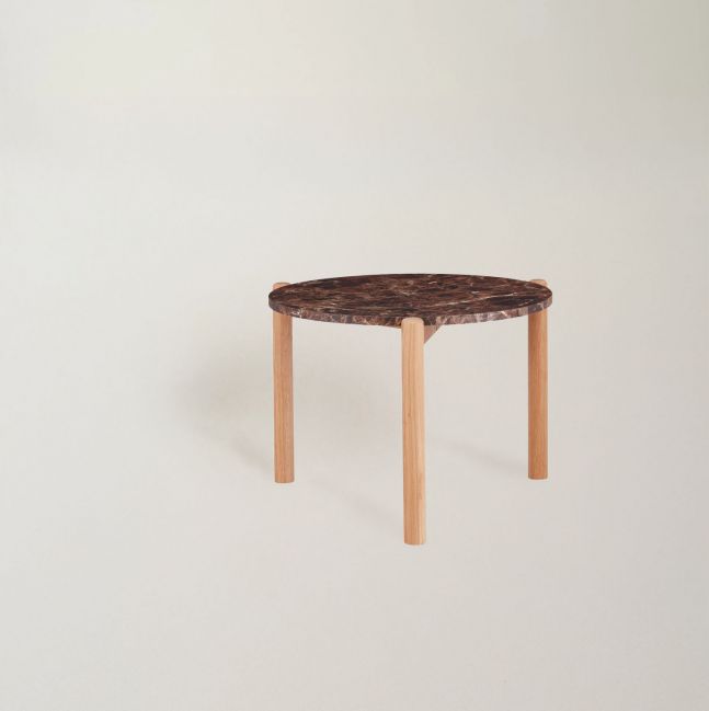 Salontafel 'Marble' S - Bruin