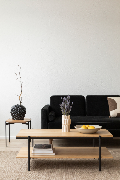 Salontafel 'Frida' - Natuur/Zwart