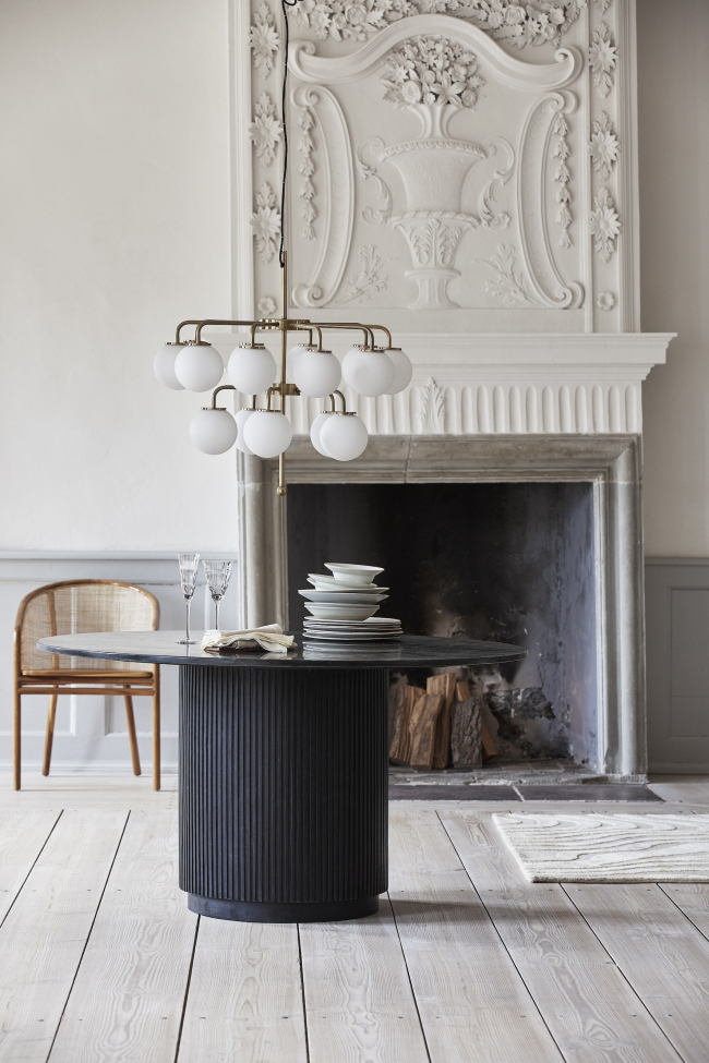 Hanglamp 'Paloma' - Wit/Messing