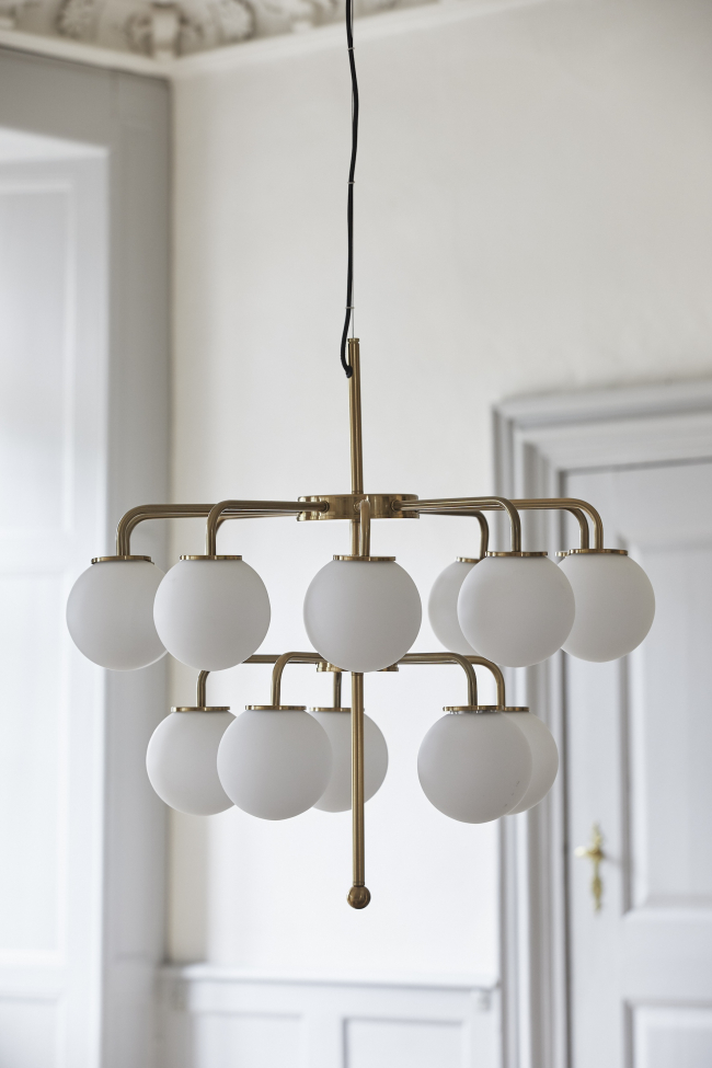 Hanglamp 'Paloma' - Wit/Messing
