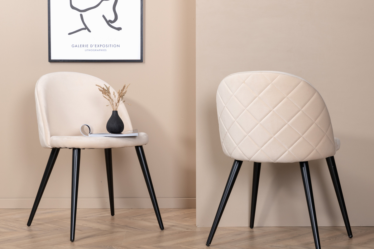 Stoel 'Elverum' - Beige diamant
