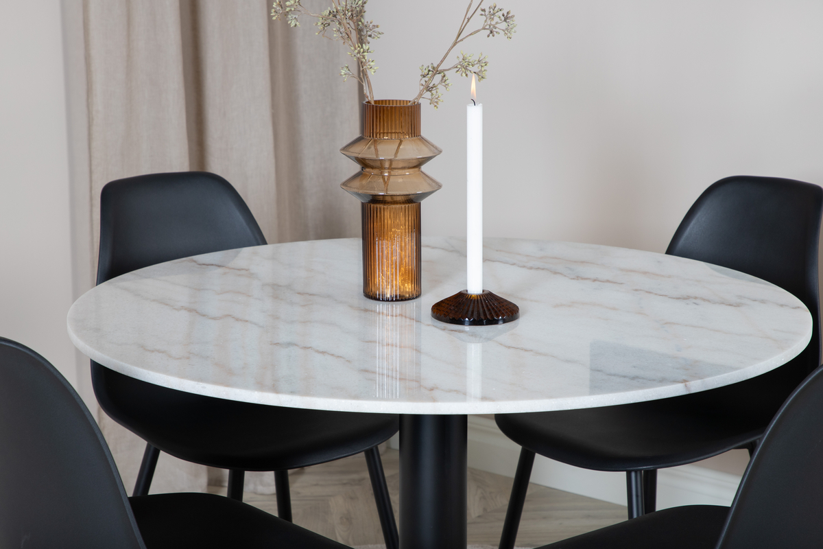 Eettafel 'Ebba' Rond 106cm - Wit