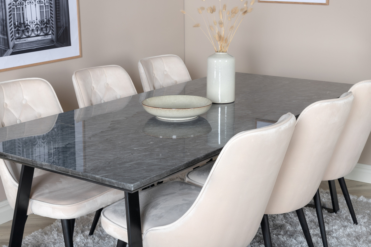 Stoel 'Elverum Deluxe' - Beige/Zwart