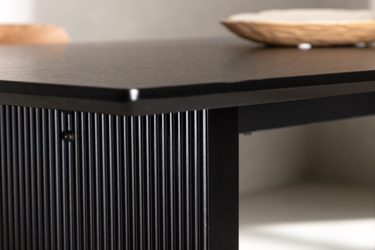 Eettafel 'Vänern' 100x100cm - Zwart