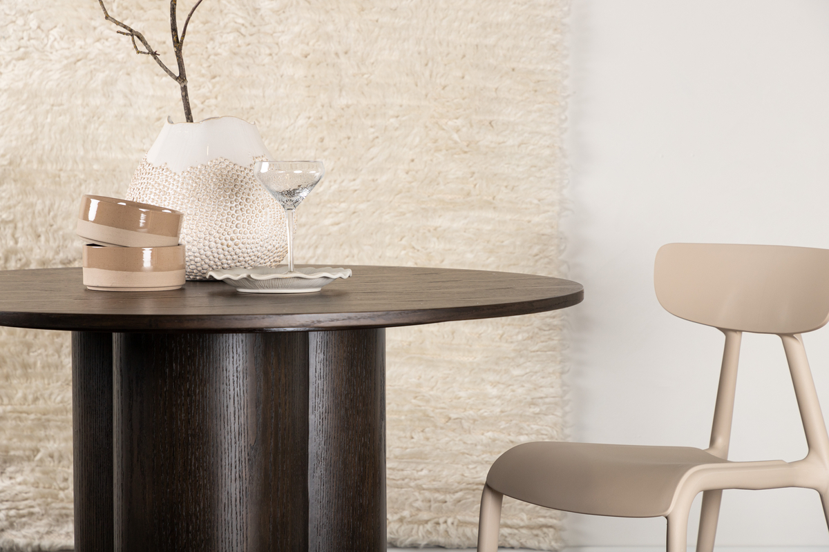 Eettafel 'Orsa' Rond 110cm - Suède