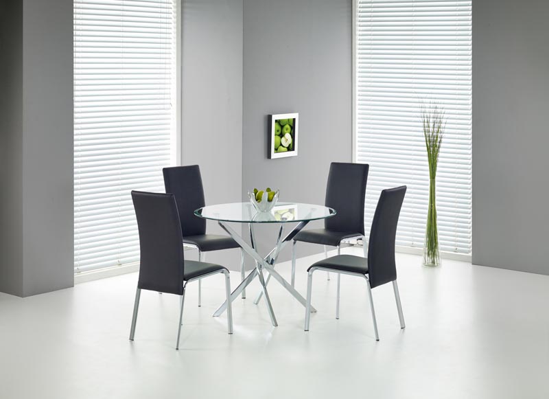 Eettafel 'Dania' Rond 100cm - Zilver