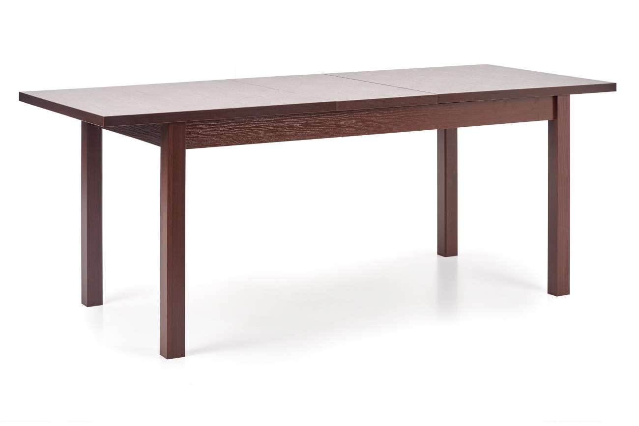 Eettafel 'Dark Walnut' 118-158x75cm - Donkerbruin
