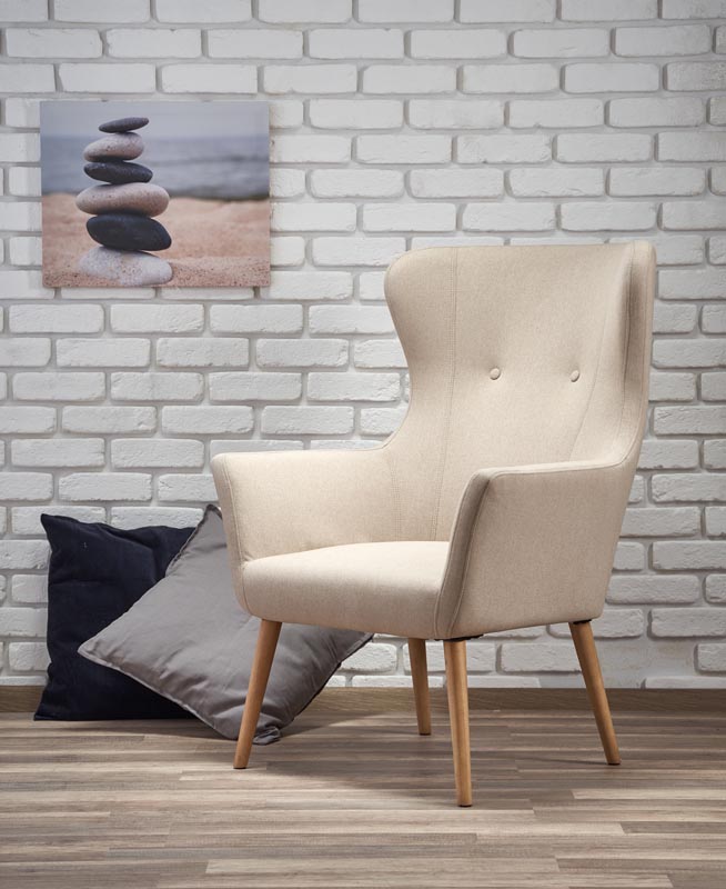 Fauteuil 'Tofta' - Natuurlijk/Beige