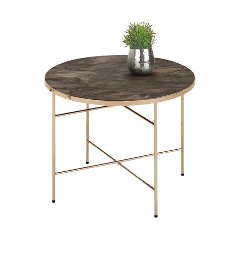 Salontafel 'Isola' - Bruin/Champagne