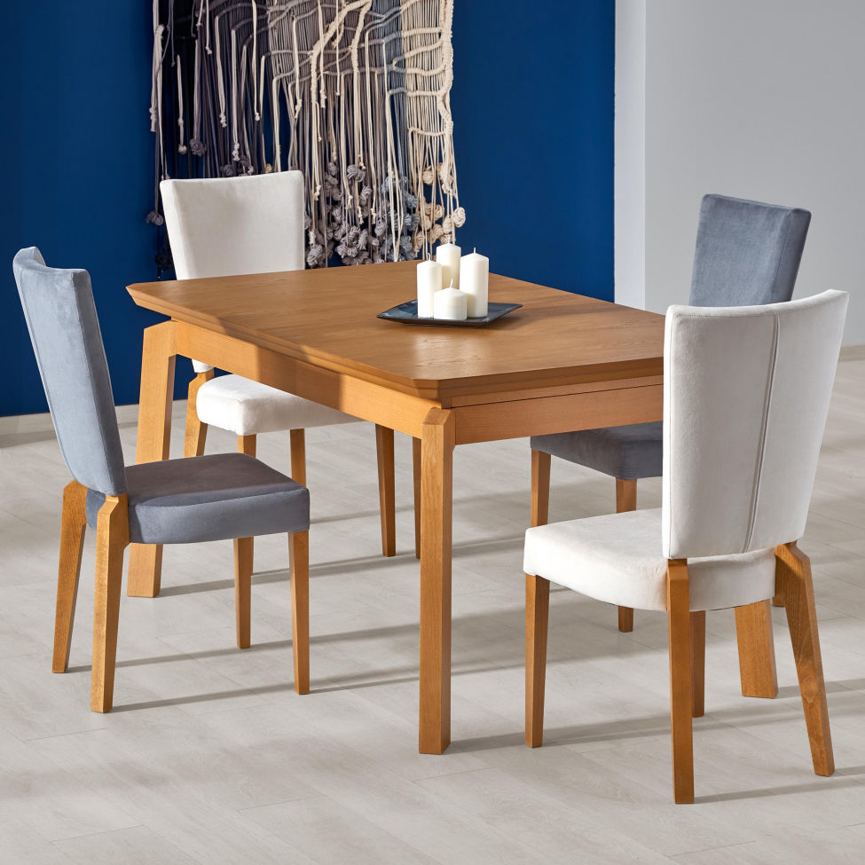 Eettafel 'Honey Oak' 160-250x90cm - Eik