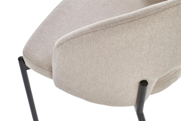 Stoel 'Mieres' - Beige/Zwart