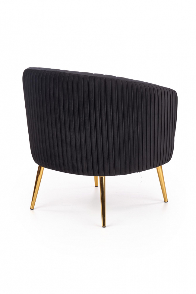 Fauteuil 'Black Velvet' - Zwart