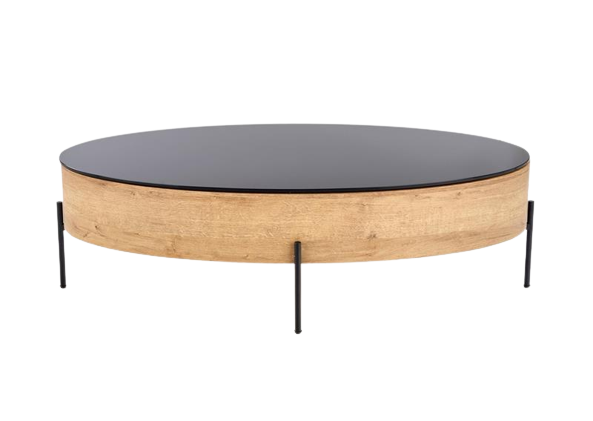 Salontafel 'Lindfors' - Eik/Zwart