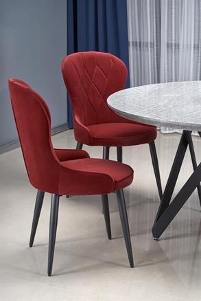 Eettafel 'Cruz' Rond 140cm - Grijs/Zwart