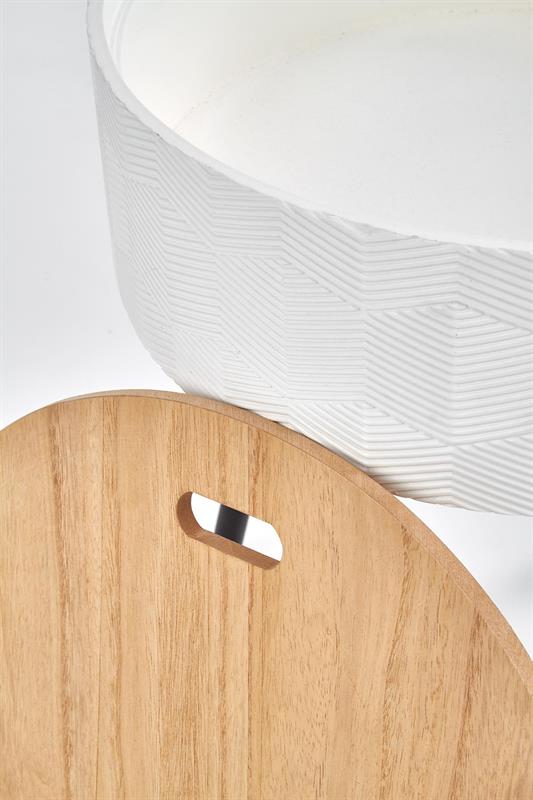 Bijzettafel 'Aura' - Wit