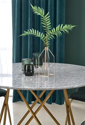 Eettafel 'Bonello' Rond 120cm - Goud/Grijs
