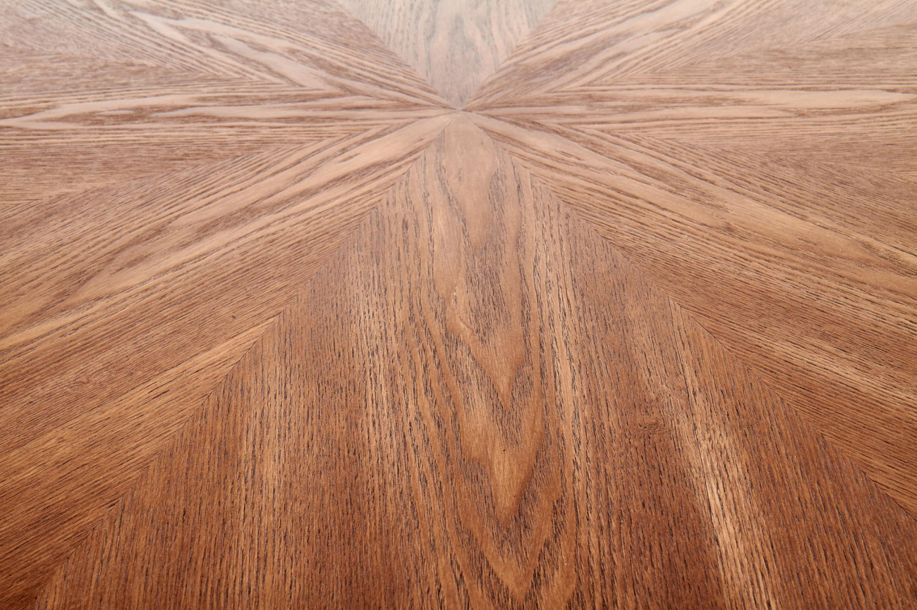 Eettafel 'Carmelo' Rond 110cm - Hout/Zwart