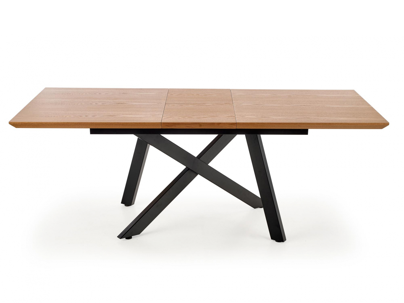 Eettafel 'Capital' 160-200x90cm - Zwart/EK