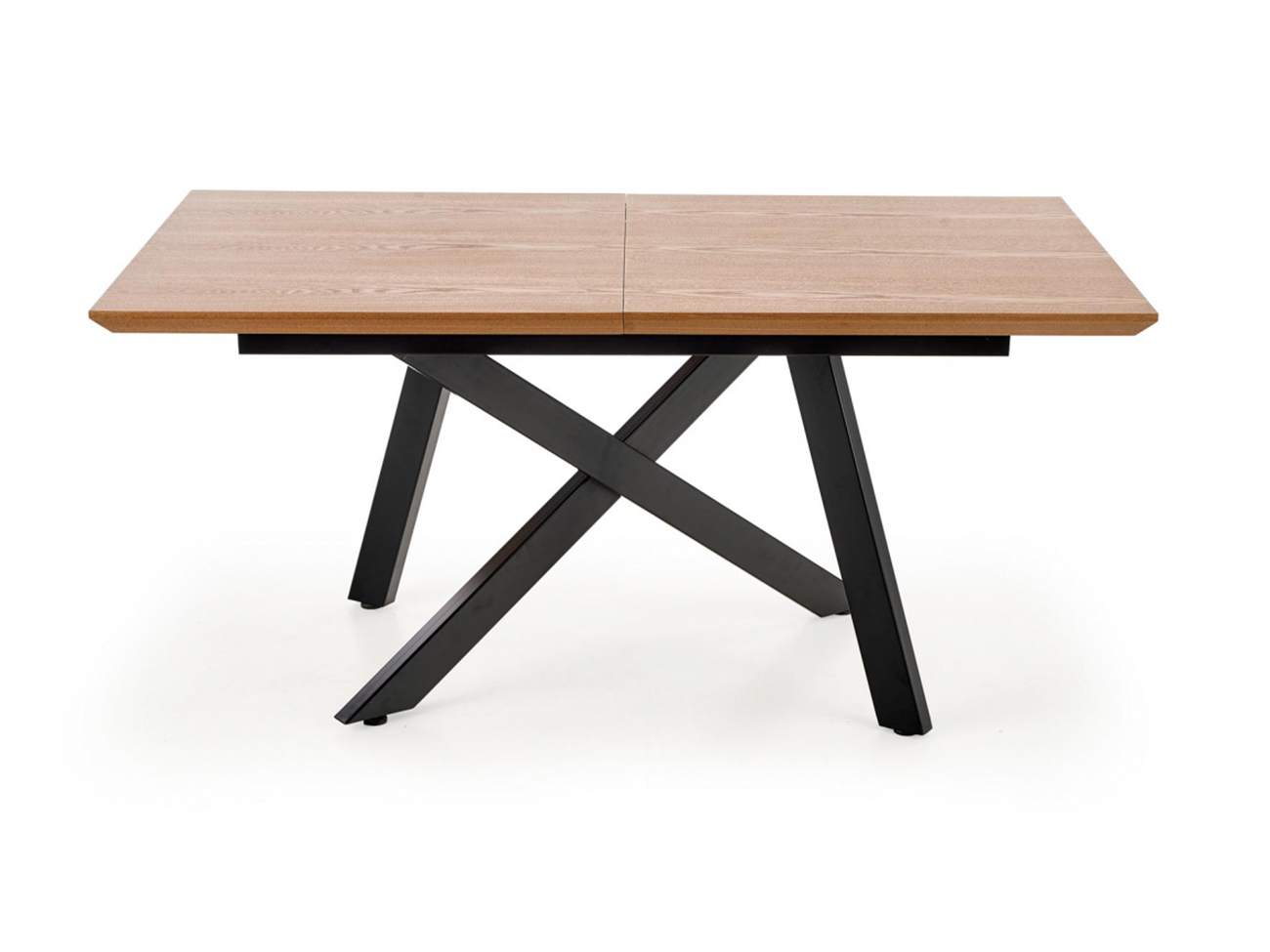 Eettafel 'Capital' 160-200x90cm - Zwart/EK