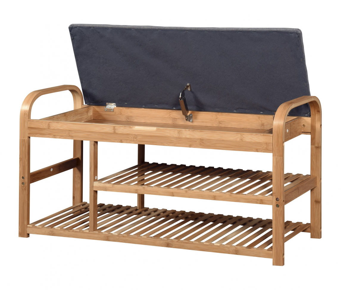 Schoenrek 'Sandee' 100cm - Eik/Grijs