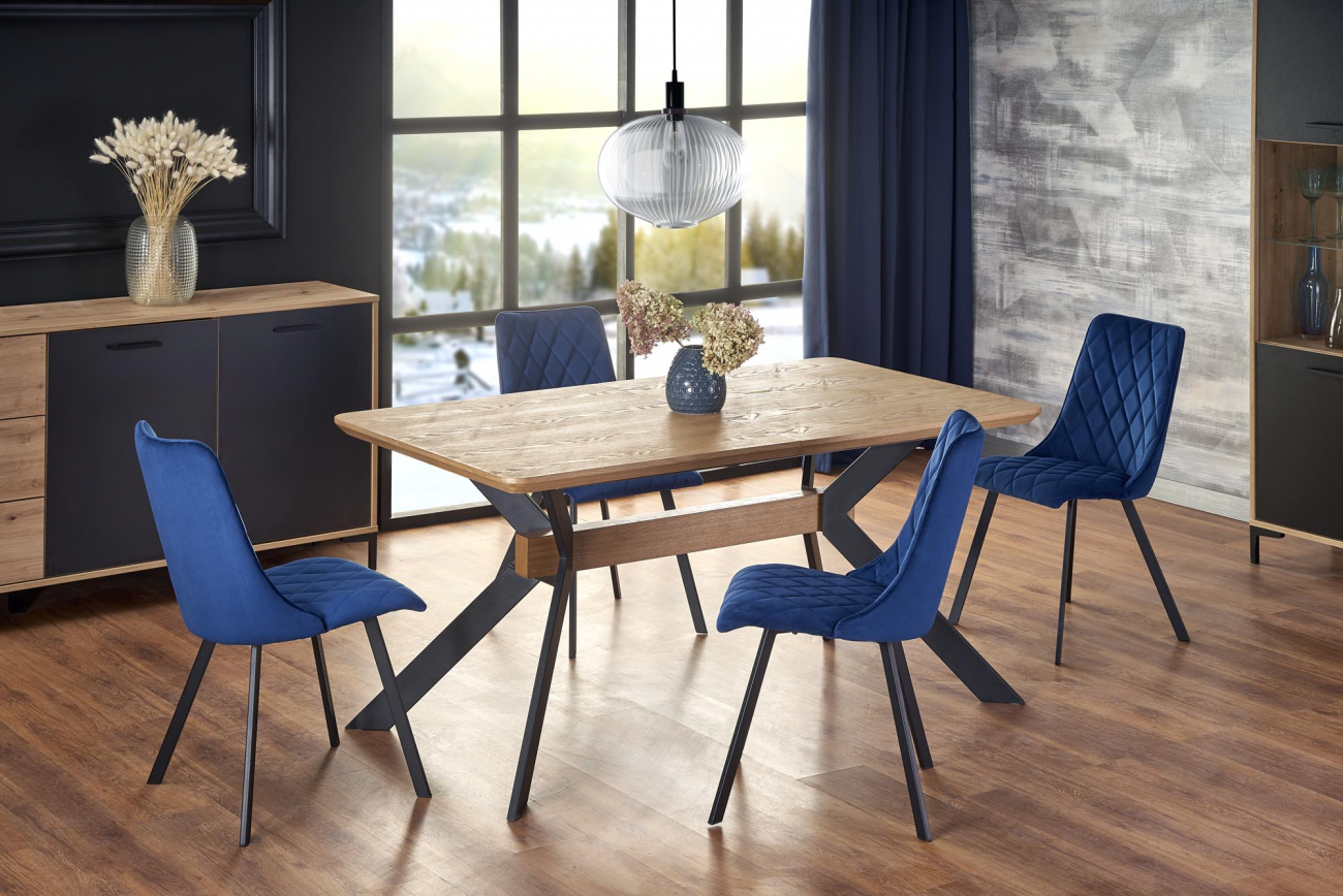 Eettafel 'Bacardi' 160-220x90cm - Uittrekbaar