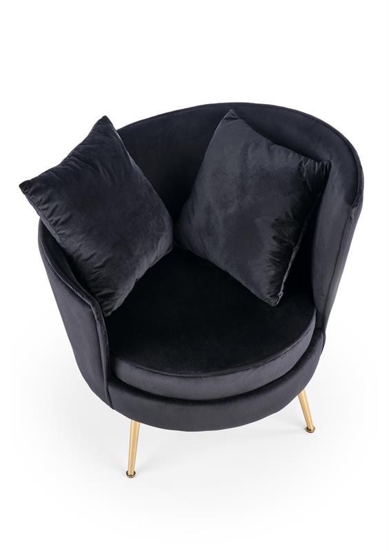 Fauteuil 'Almond' - Zwart