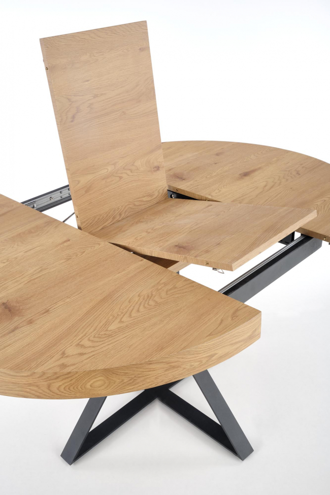Eettafel 'Mercy' rond 120-160cm - Natuur