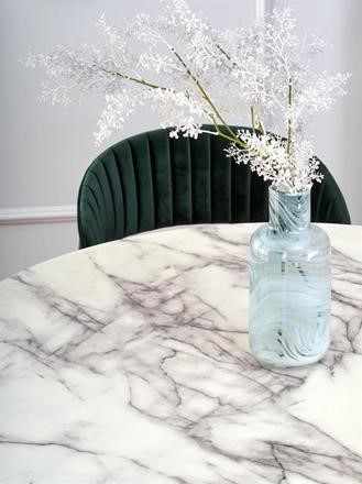 Eettafel 'Alzira' Rond 110cm - Marmer
