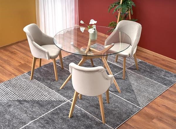 Eettafel 'Ashmore' Rond 120cm - Eik