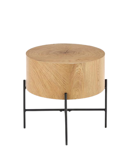 Bijzettafel 'Lapland' - Eik/Zwart