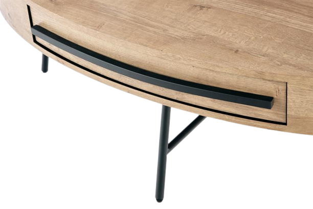 Salontafel 'Sunne' - Eik/Zwart