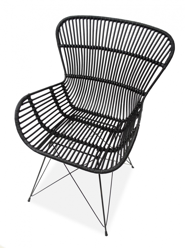 Tuinstoel 'Solis' - Zwart rotan