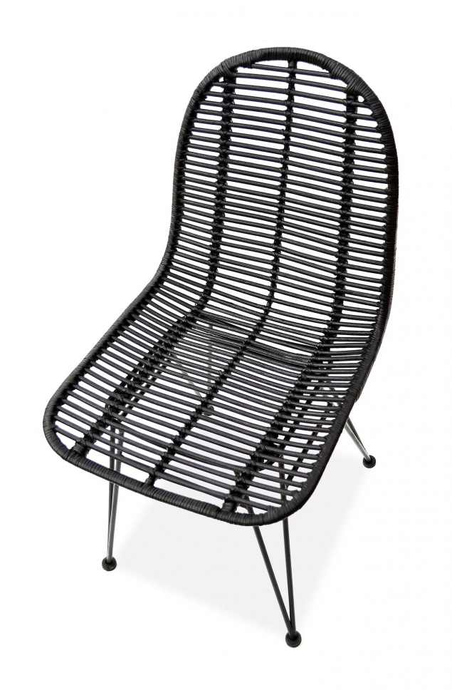 Tuinstoel 'Solis' 2 - Zwart rotan