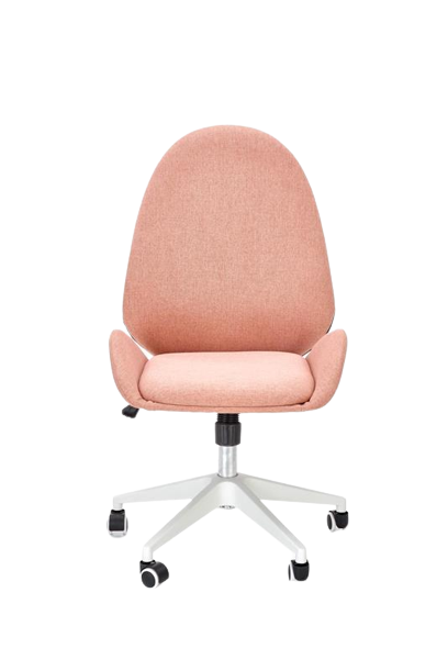Bureau stoel 'Orotavo' - Roze/Wit