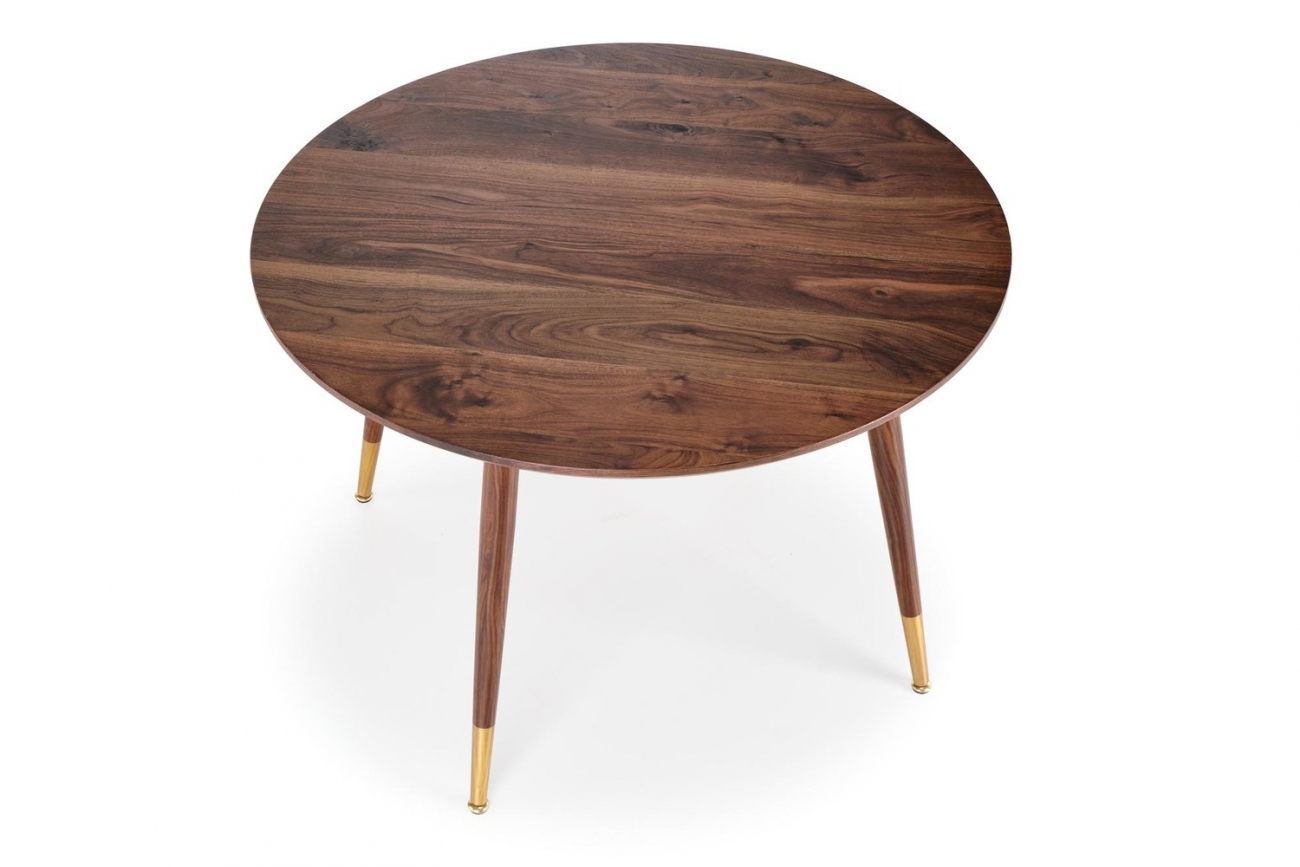 Eettafel 'Prime' Rond 110cm - Notenhout
