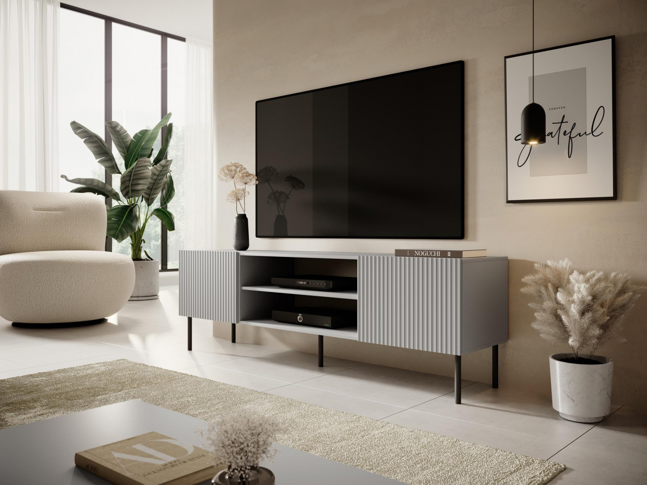 TV-meubel 'Asensio' - Grijs