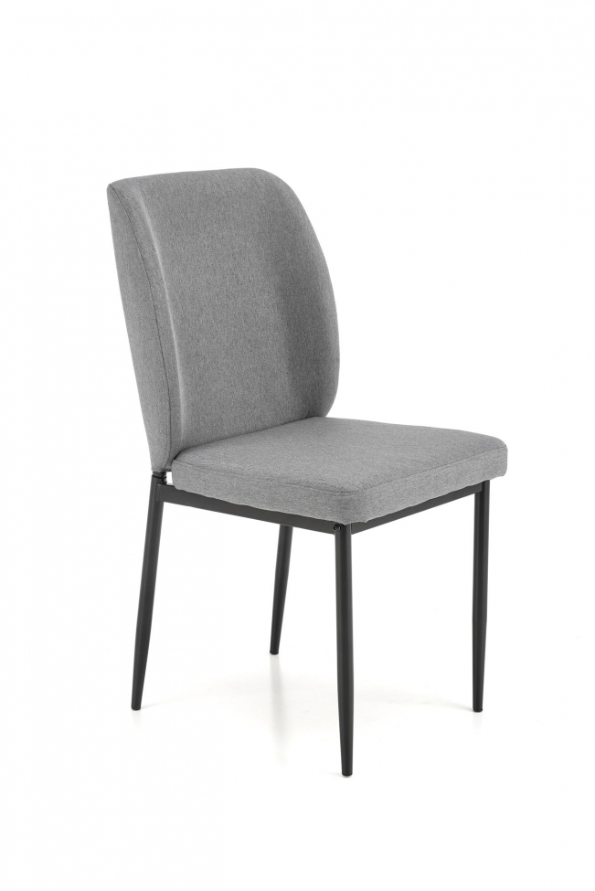 Eettafel 'Jasper' 110-170cm - Zwart/grijs