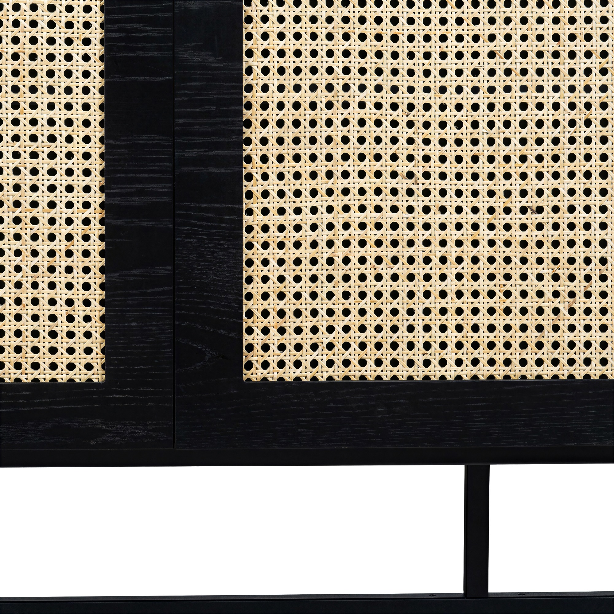 Sideboard 'Sailor' - Zwart/Natuur