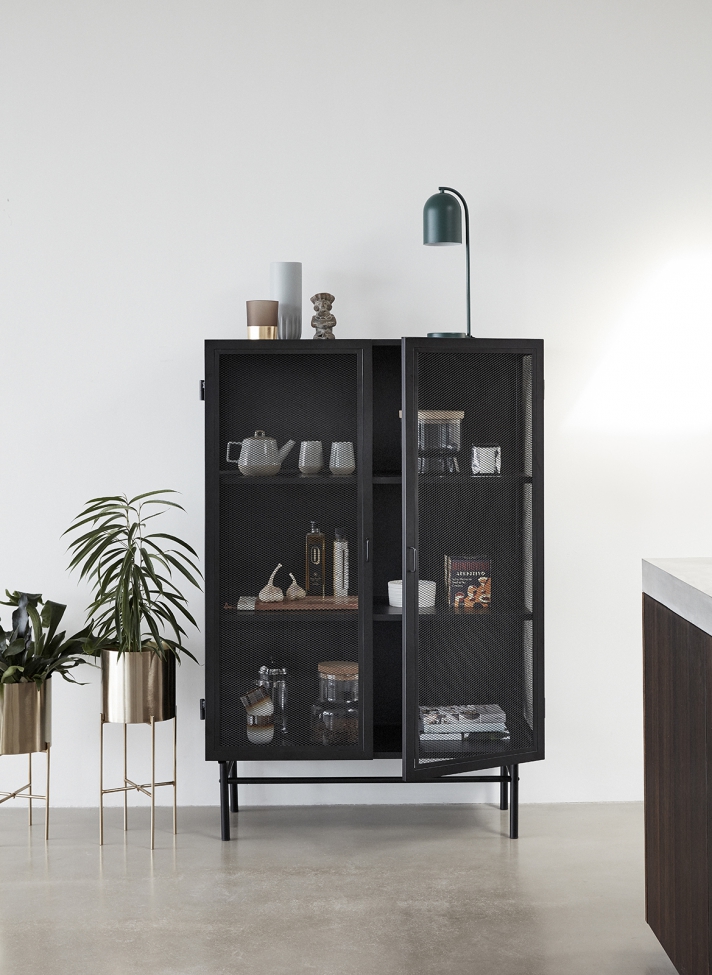 Wandplank 'Edge Double' - Zwart