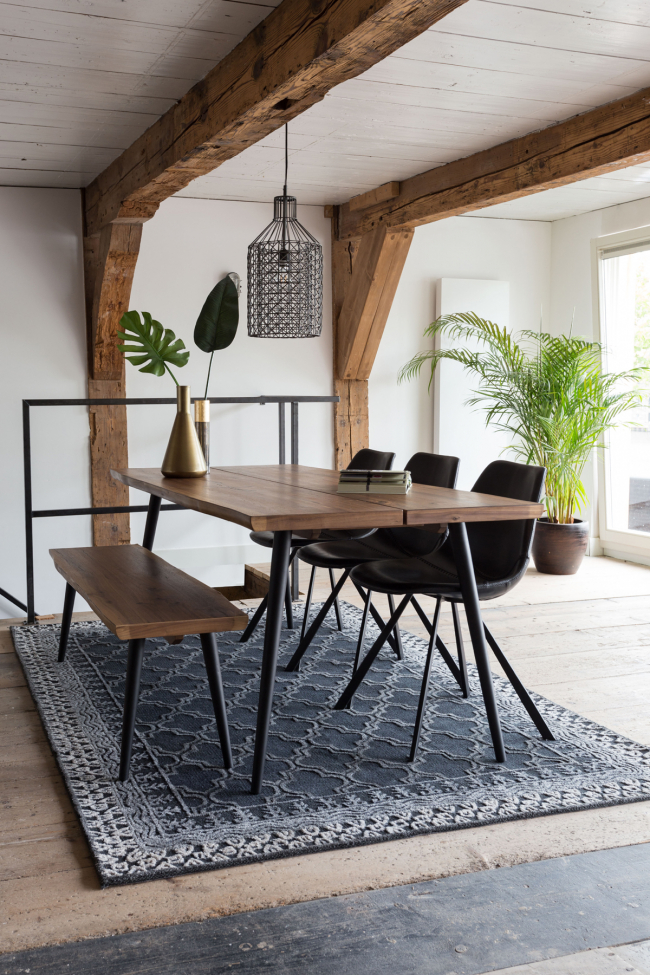 Eettafel 'Alagon' 180x90cm - Bruin