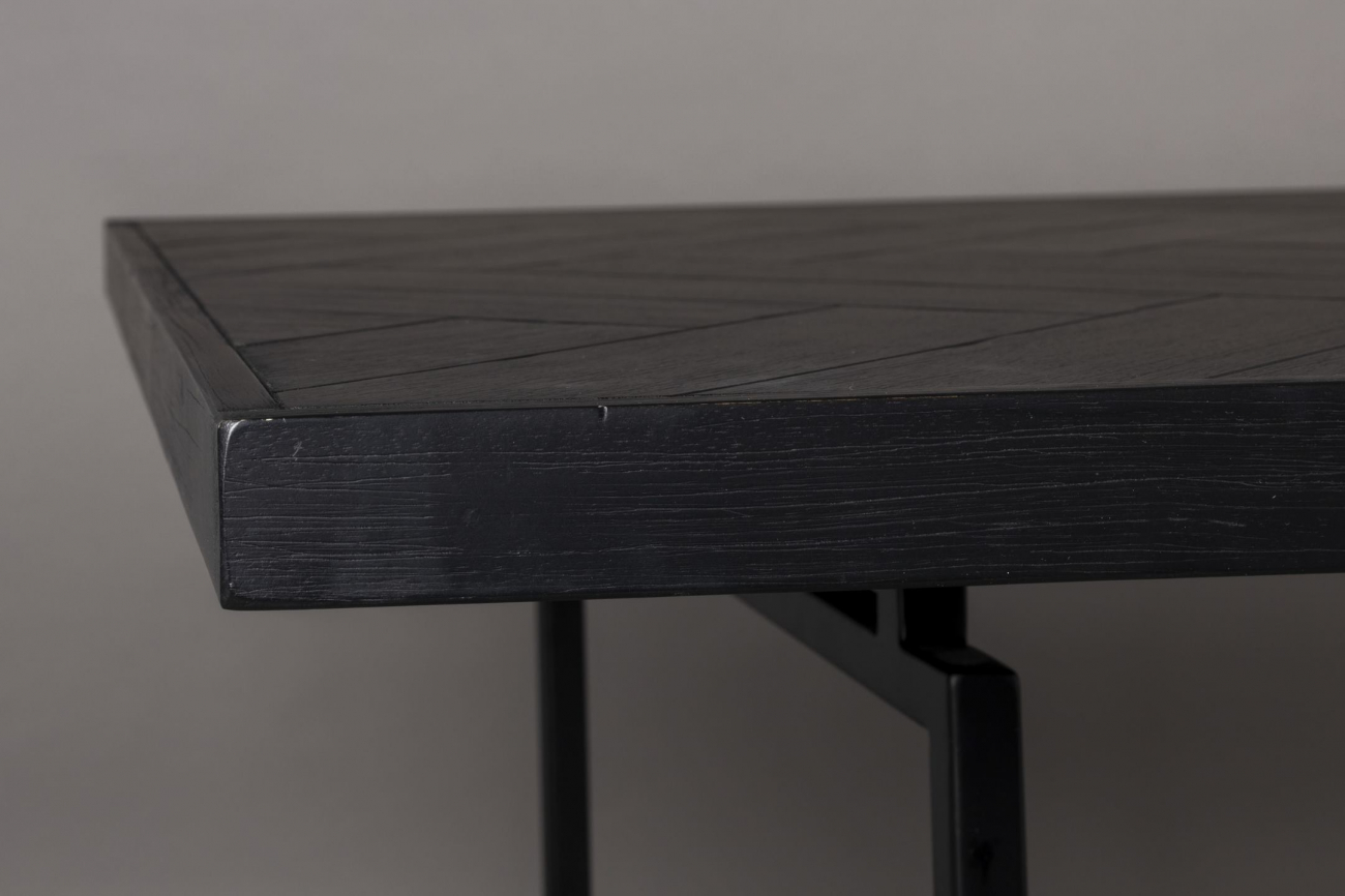 Eettafel 'Class' 220x90cm - Zwart