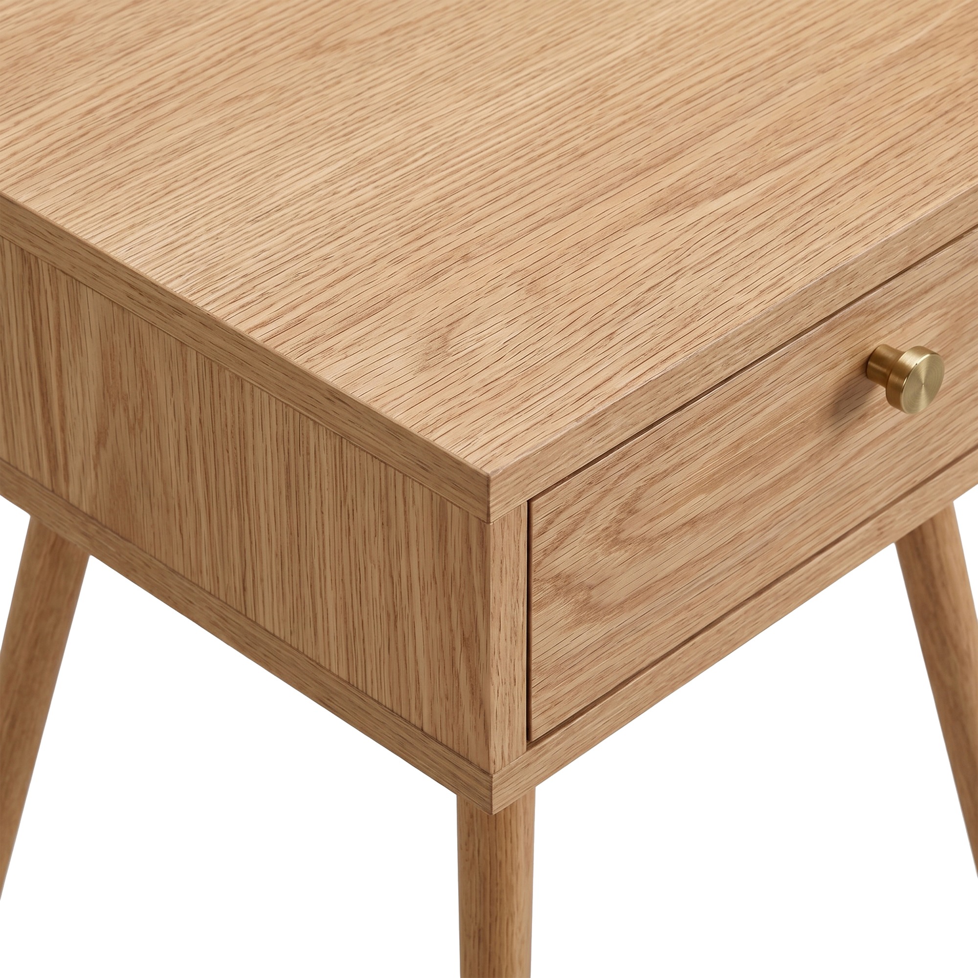 Nachttafel 'Prime' - Eiken/Messing