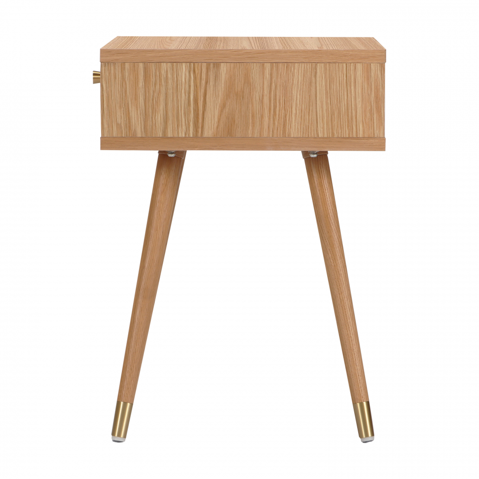 Nachttafel 'Prime' - Eiken/Messing