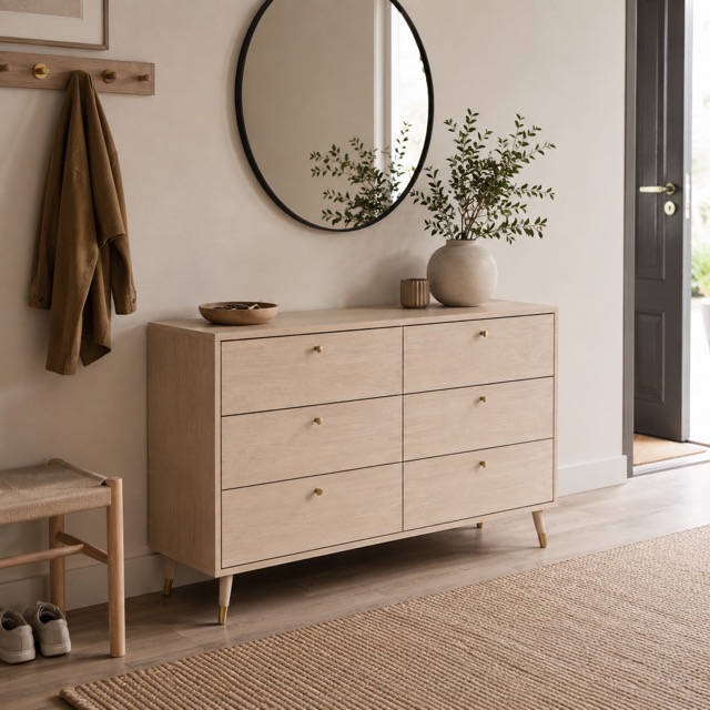 Lade 'Prime' 6 lades - Wit eiken
